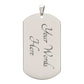 Dog Tag for Son from Dad - Luxury Military Necklace