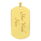Dog Tag for Son from Dad - Luxury Military Necklace