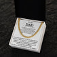 Gift for Dad from Daughter - Cuban Link Chain