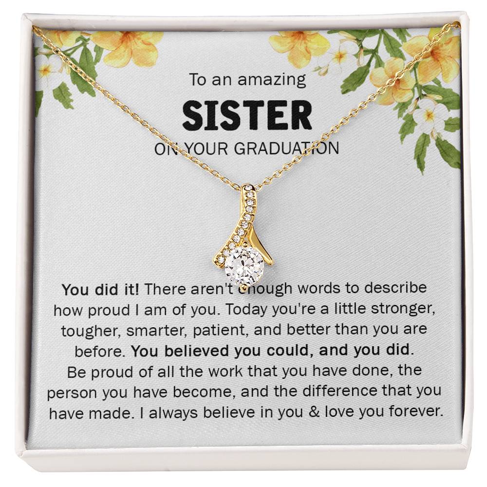 GIFT FOR SISTER ON YOUR GRADUATION - ALLURING NECKLACE