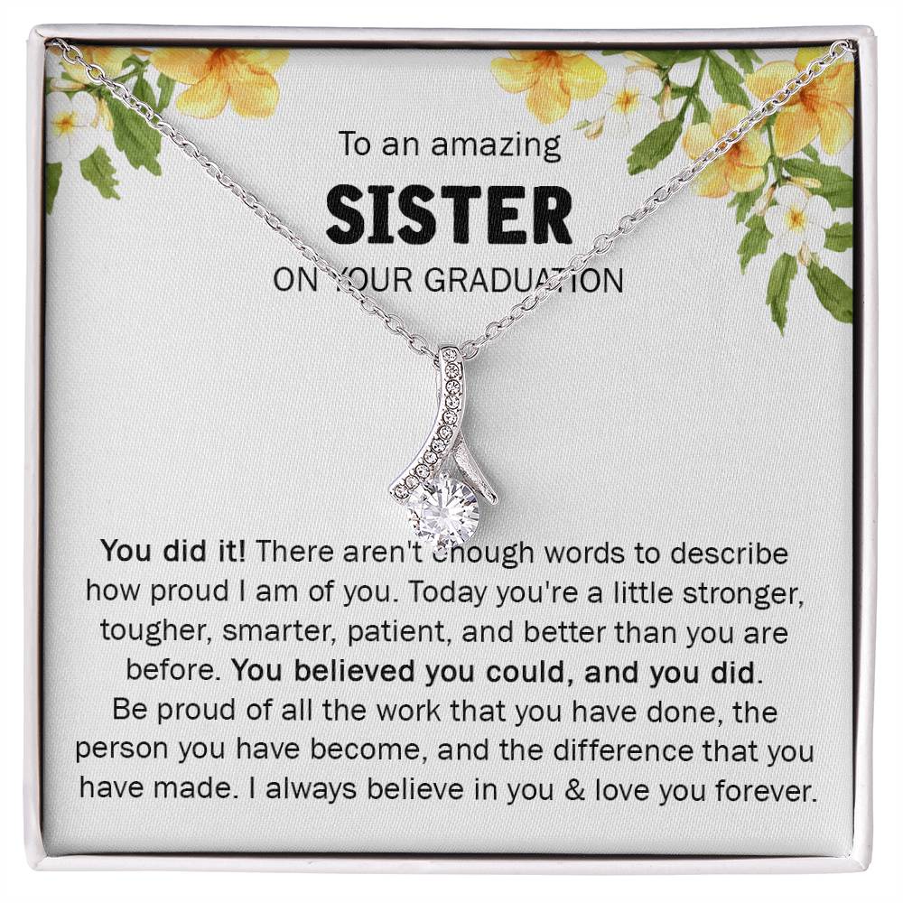 GIFT FOR SISTER ON YOUR GRADUATION - ALLURING NECKLACE