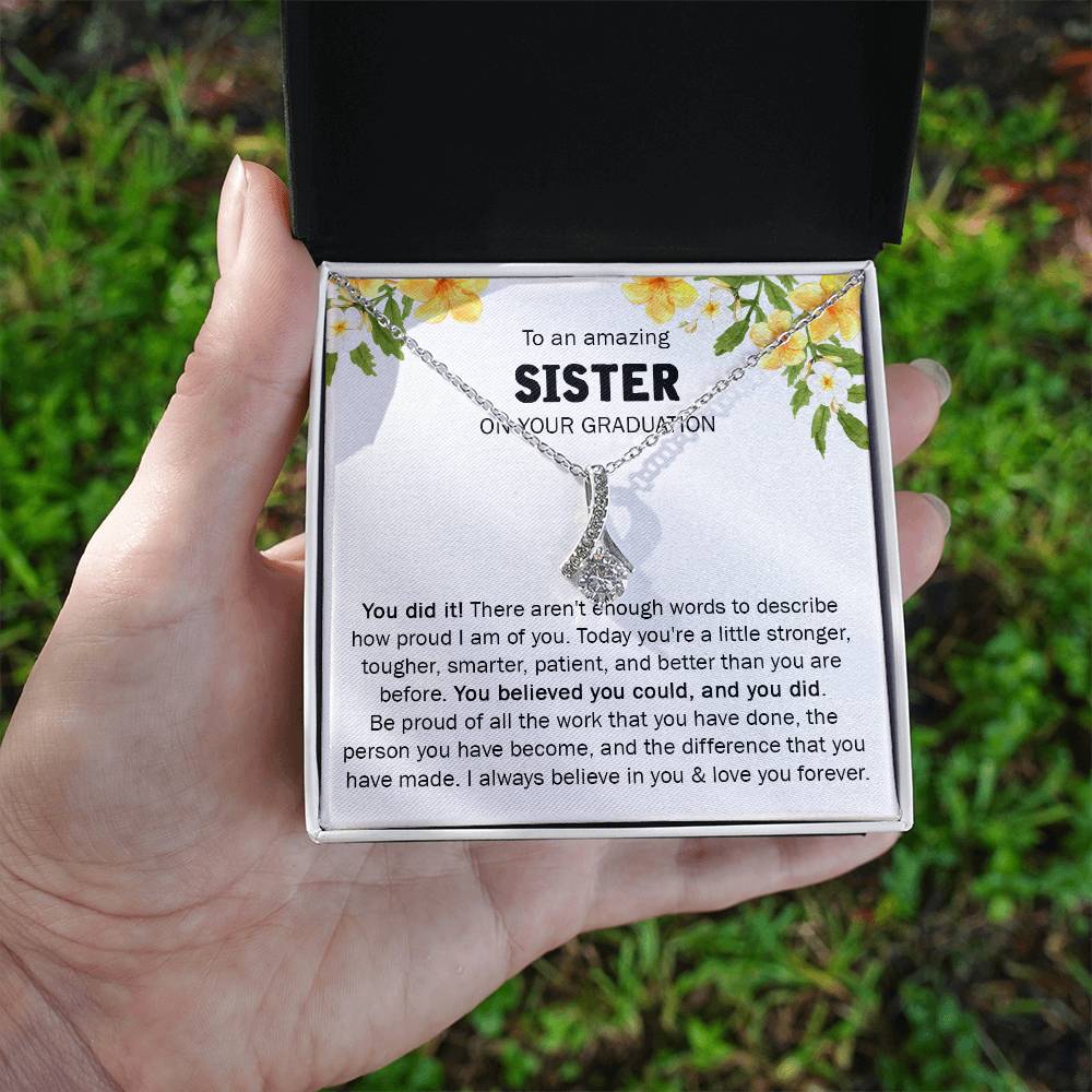 GIFT FOR SISTER ON YOUR GRADUATION - ALLURING NECKLACE