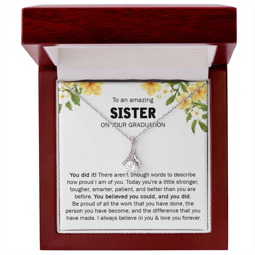 GIFT FOR SISTER ON YOUR GRADUATION - ALLURING NECKLACE