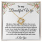 To My Beautiful Wife - Love Knot Necklace