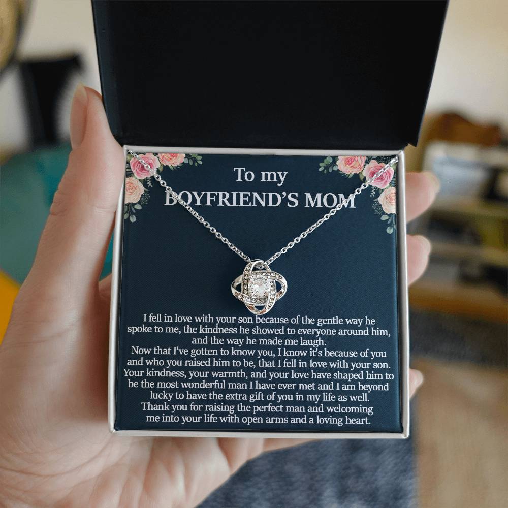 To My Boyfriend's Mom - Love Knot Necklace