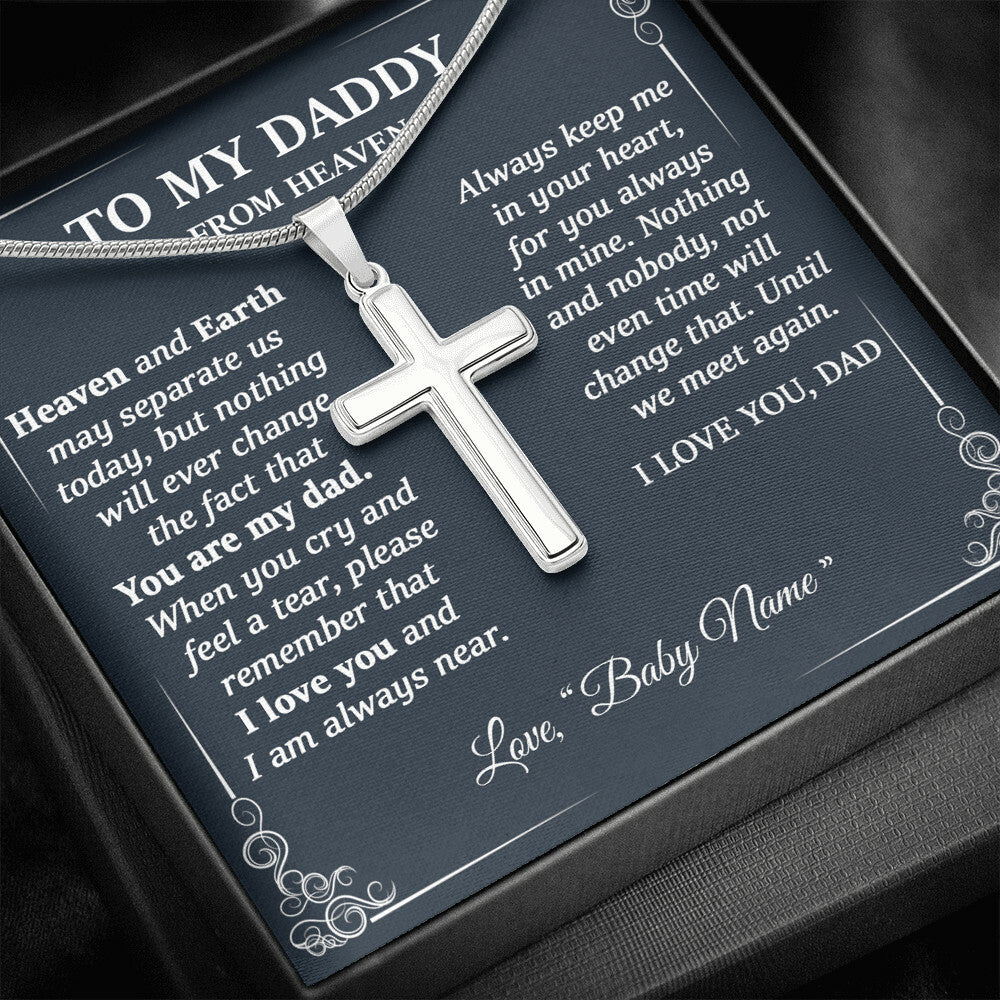 TO MY DADDY FROM HEAVEN - CUSTOM NAME GIFT