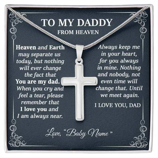 TO MY DADDY FROM HEAVEN - CUSTOM NAME GIFT