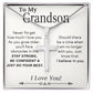 Grandson Gift - Stainless Steel Cross Necklace