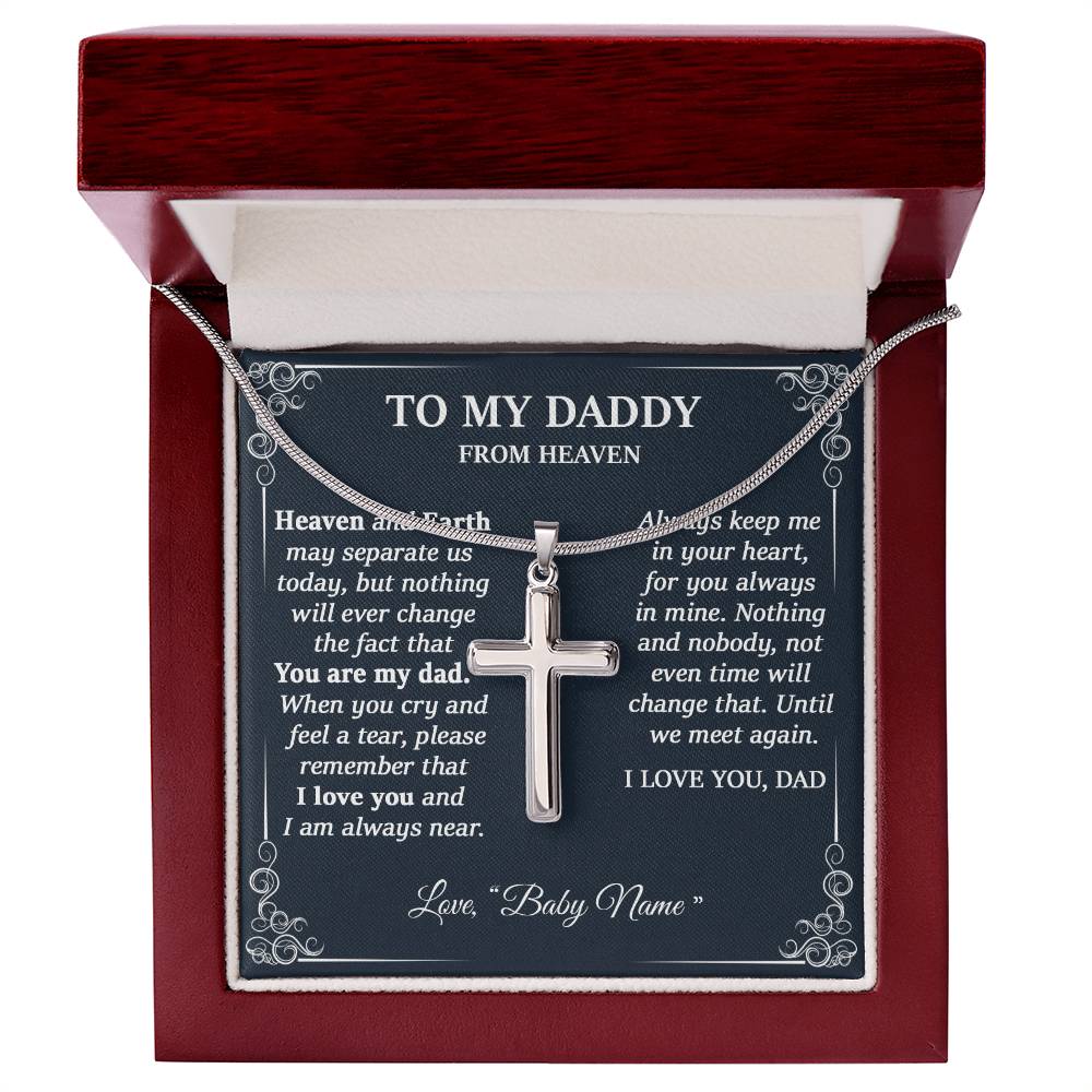 TO MY DADDY FROM HEAVEN - CUSTOM NAME GIFT